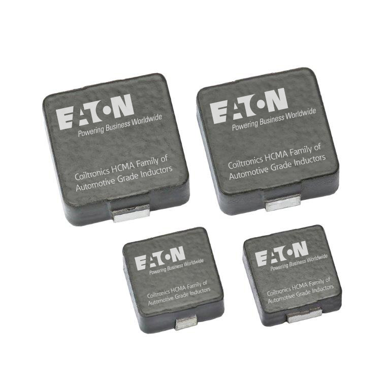Eaton's automotive-grade Coiltronics HCMA Series high-current power inductors enhances system reliability